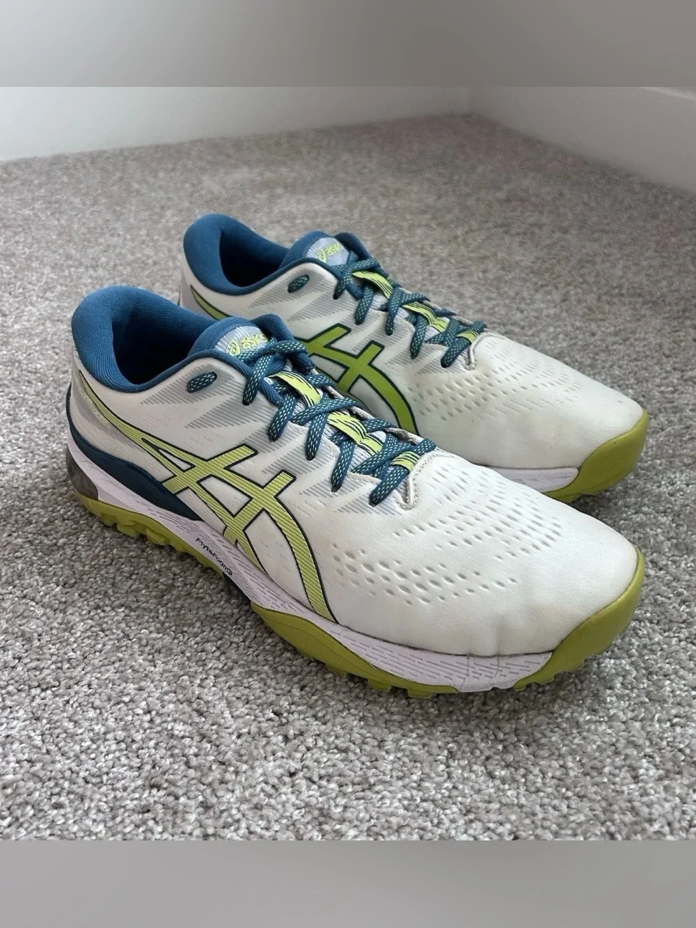 ASICS GEL-Kayano Ace Spikeless Size 11 Golf Shoes Men's White/Neon Lime 1111A209